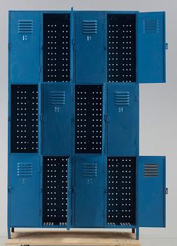 INDUSTRISKÅP, klädskåp/förvaring, metall, 1900-tal.