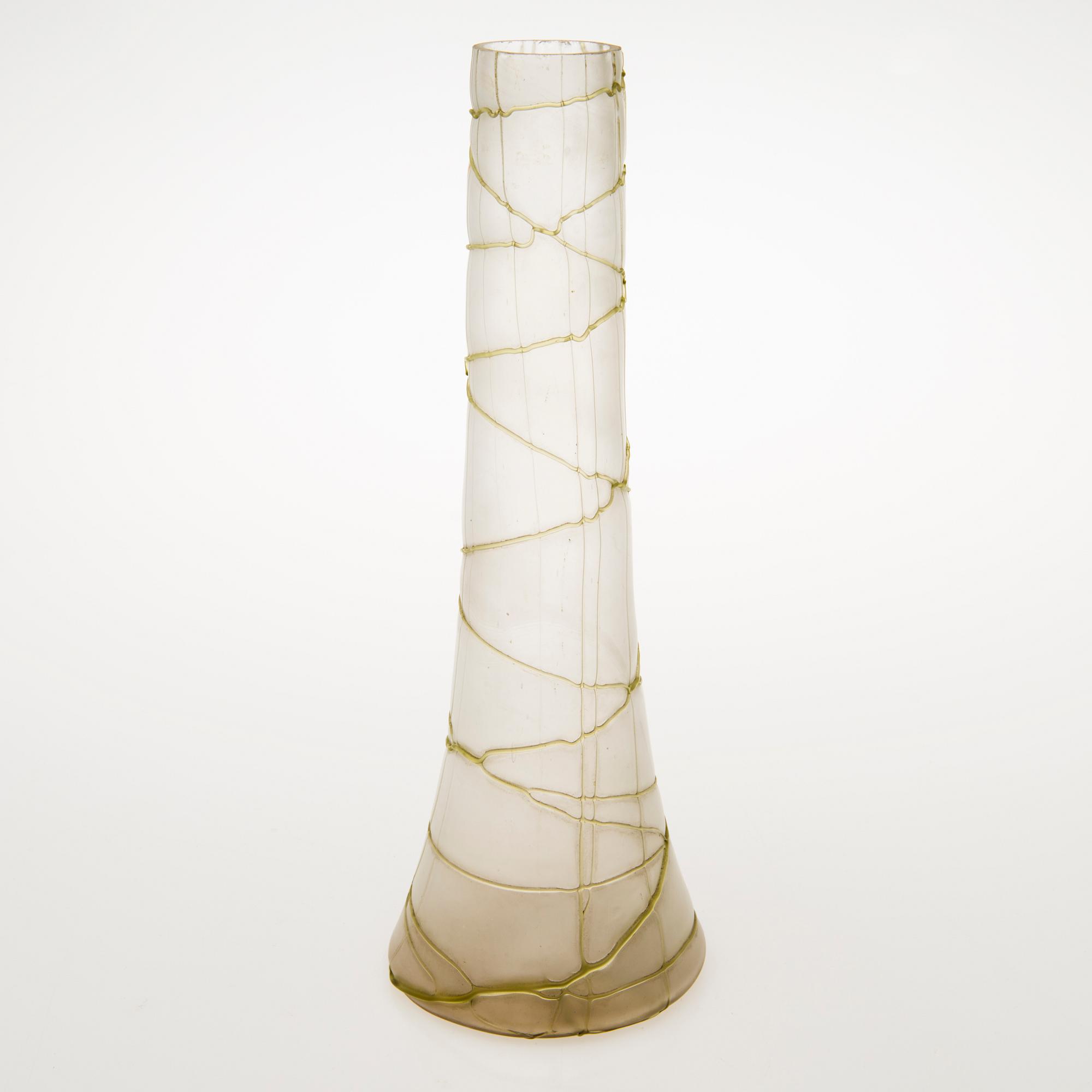 An early 20th Century Jugend style glass vase.
