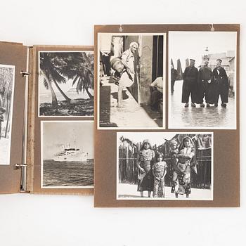 Eight parts memorabilia from the Swedish American Line.