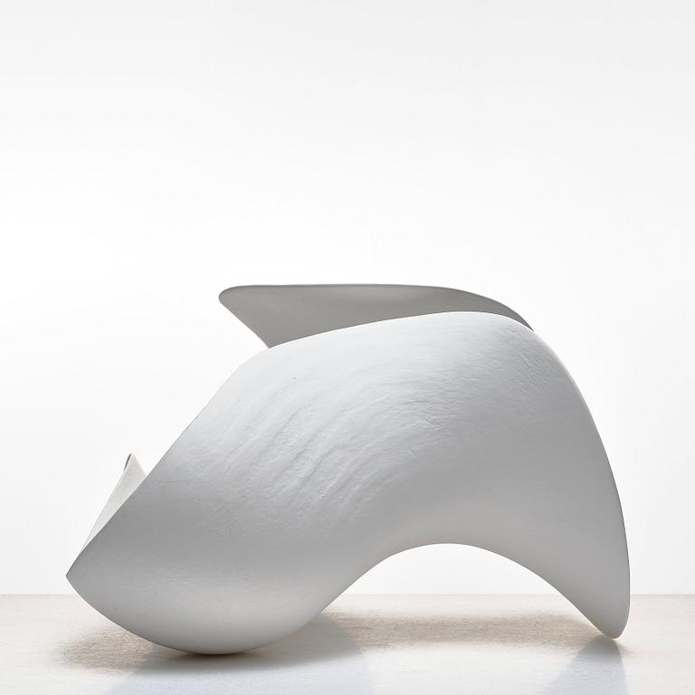 Eva Hild, a white stoneware sculpture "Skärva", Sweden 2006.
