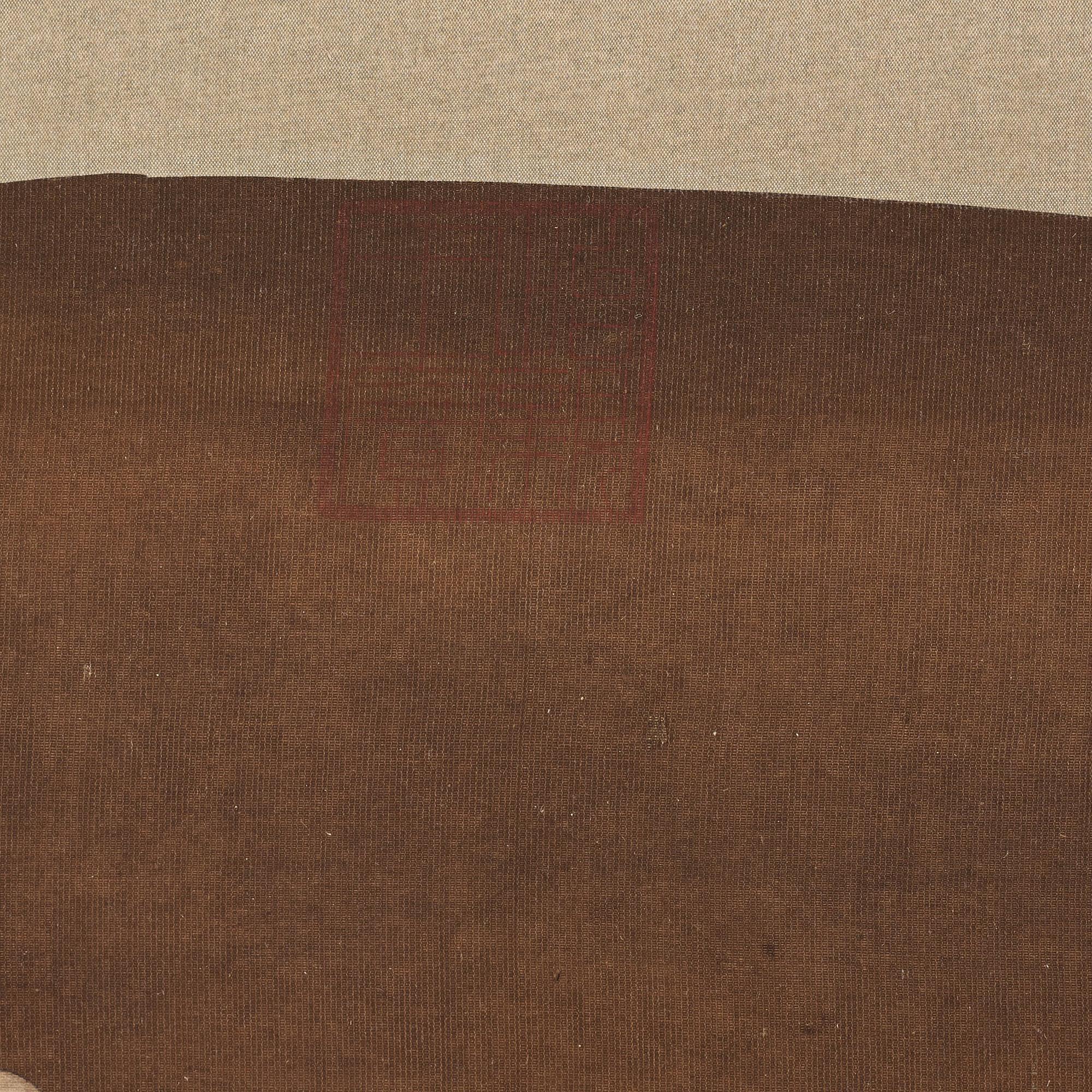 A Chinese fan painting, ink and colour on silk laid on paper, after a Song dynasty painting, Qing dynasty.