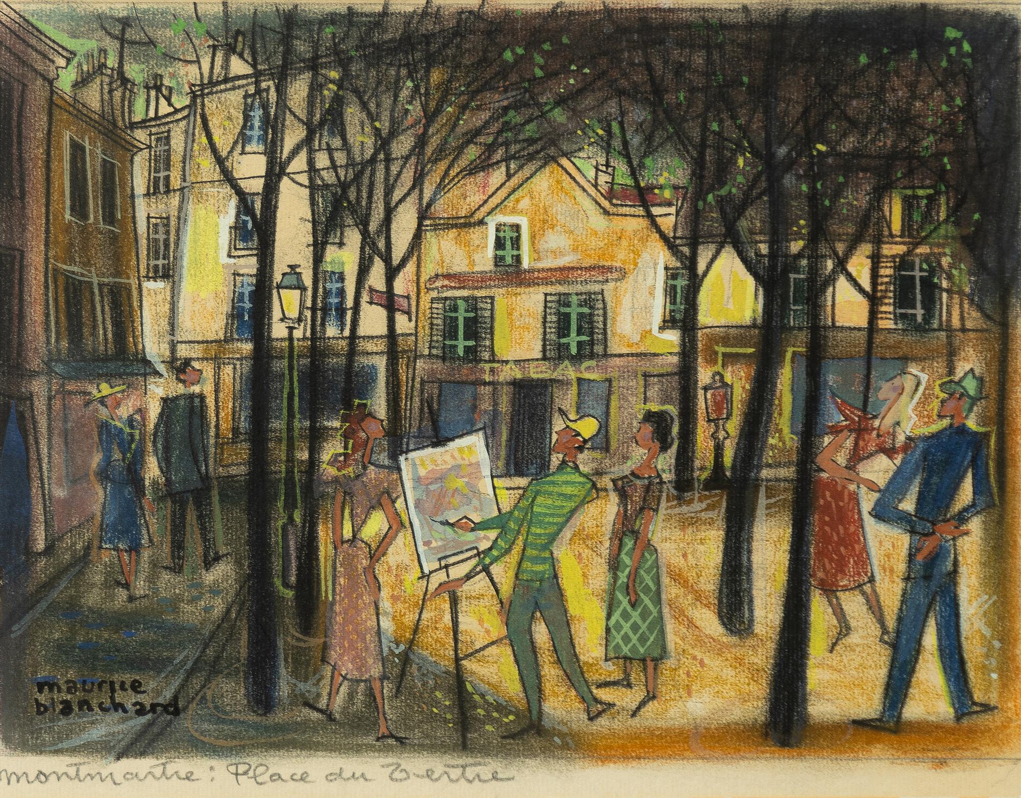 Maurice Blanchard, "Montmartre: Place du Tertre".
