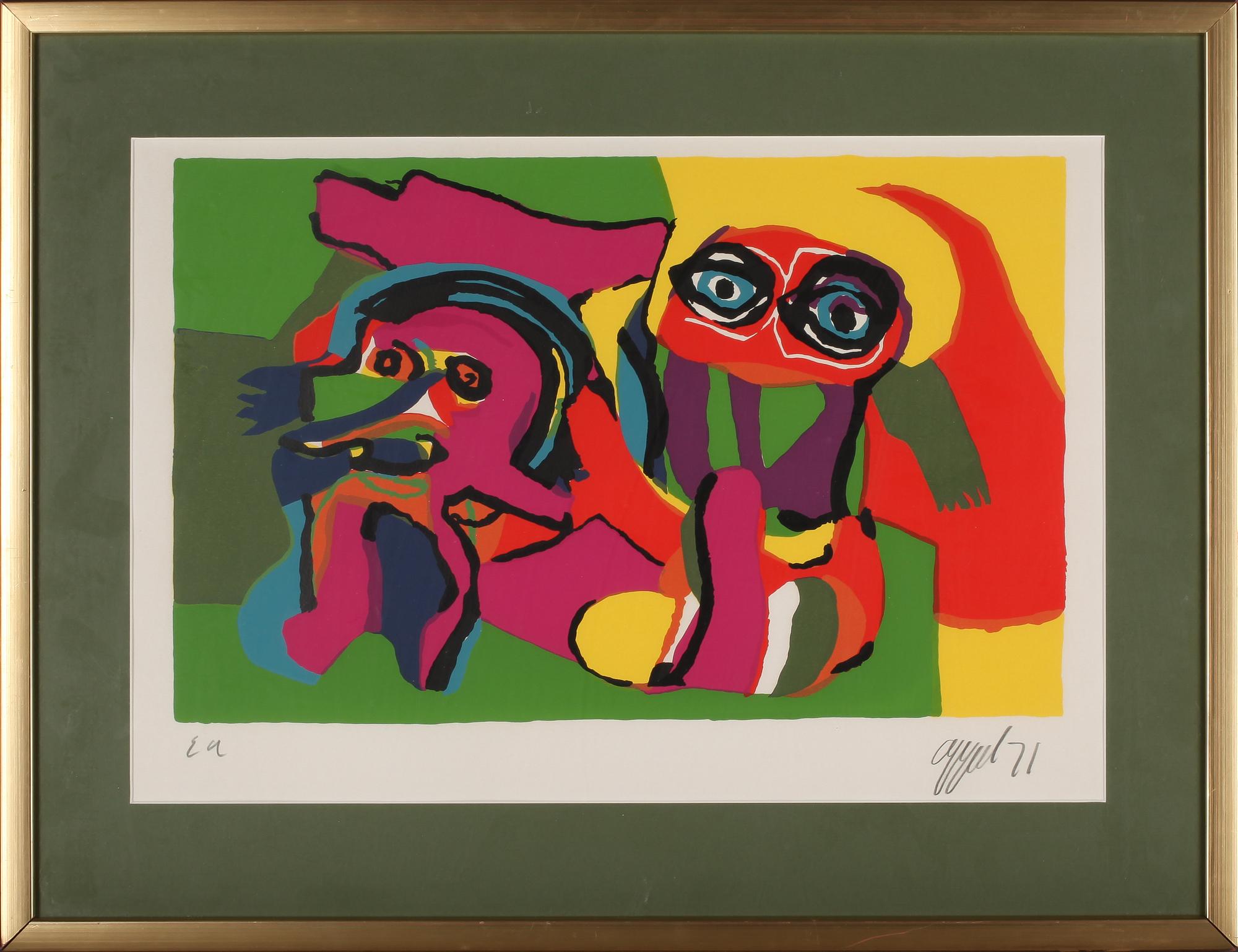 KAREL APPEL, färglitografi, signerad och numrerad E.A.