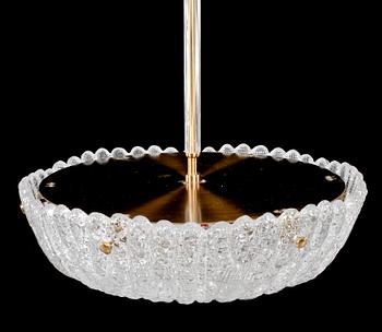 TAKLAMPA, "1200", Carl Fagerlund, Orrefors, 1960-tal. Höjd ca 55 cm.