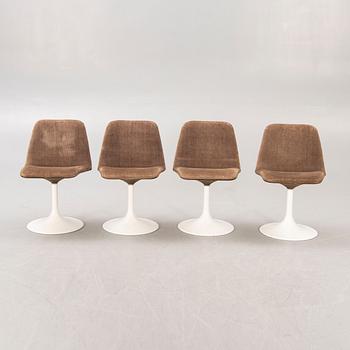 Börje Johansson, chairs, 4 "Vinga" Johanson Design, Markaryd, second half of the 20th century.