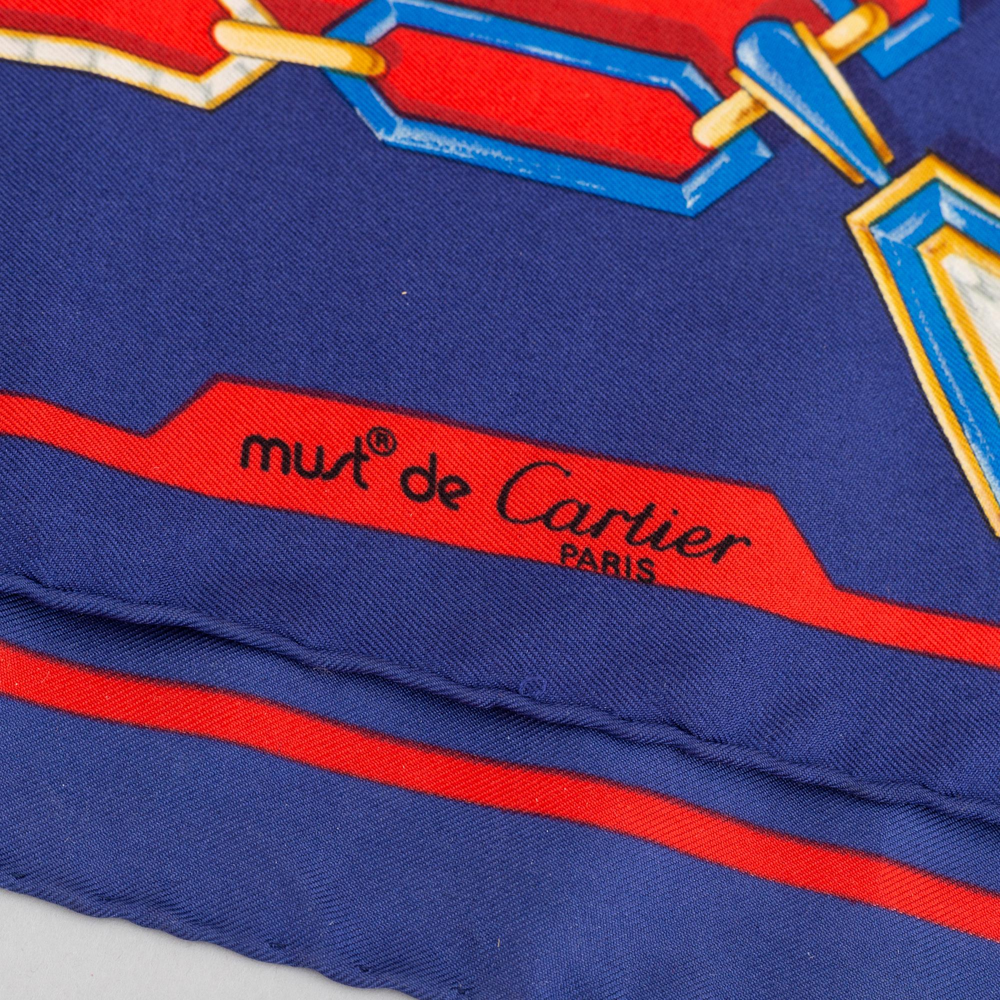 Cartier, a silk scarf.