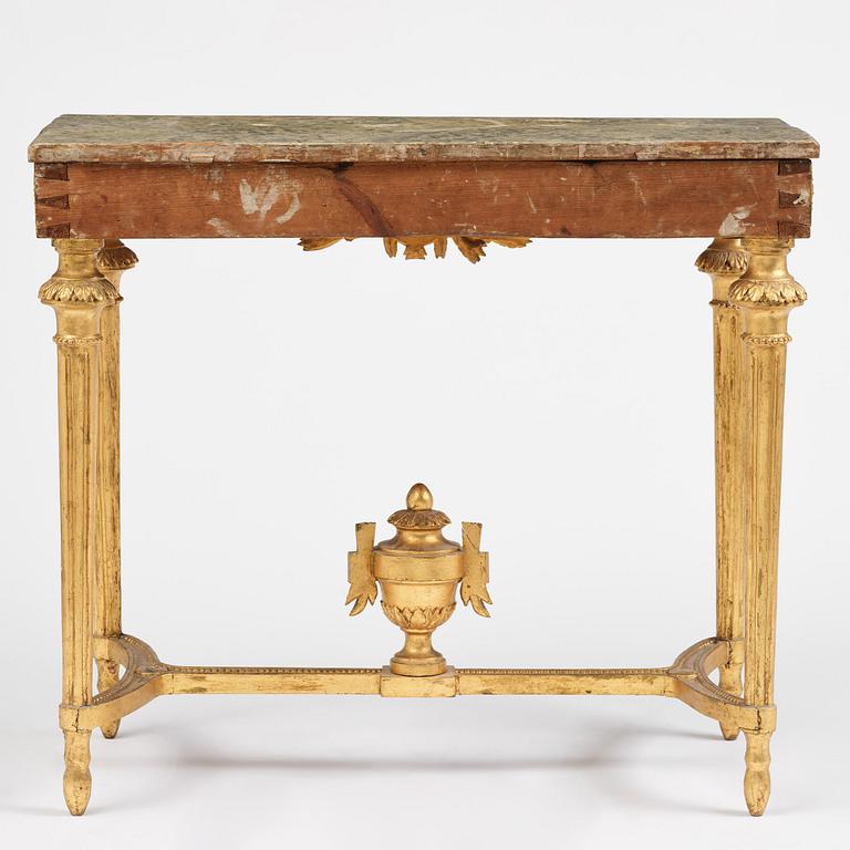 Konsolbord, Stockholmsarbete, 1700-talets slut, Sengsutavianskt.