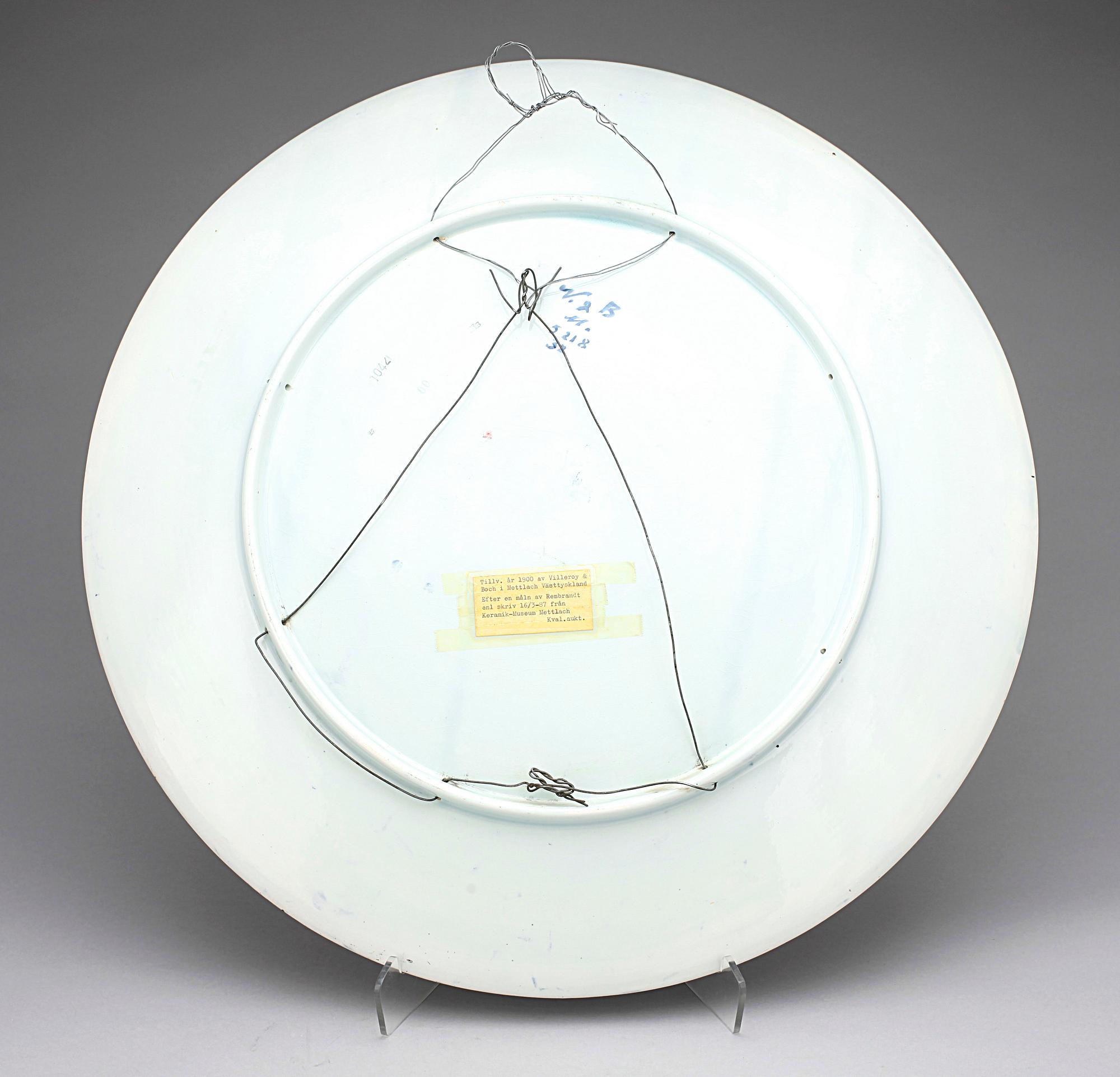 FAT, porslin, Villeroy & Boch, Tyskland omkring 1900.