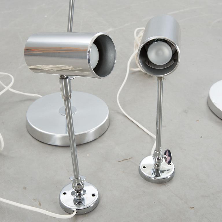 LAMPOR, 1+1+2 delar, Bergboms Scanlight, 1980-tal.