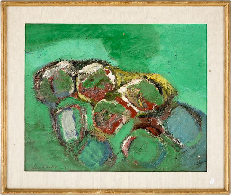 BENGT LINDSTRÖM, olja på pannå, sign o dat 59.