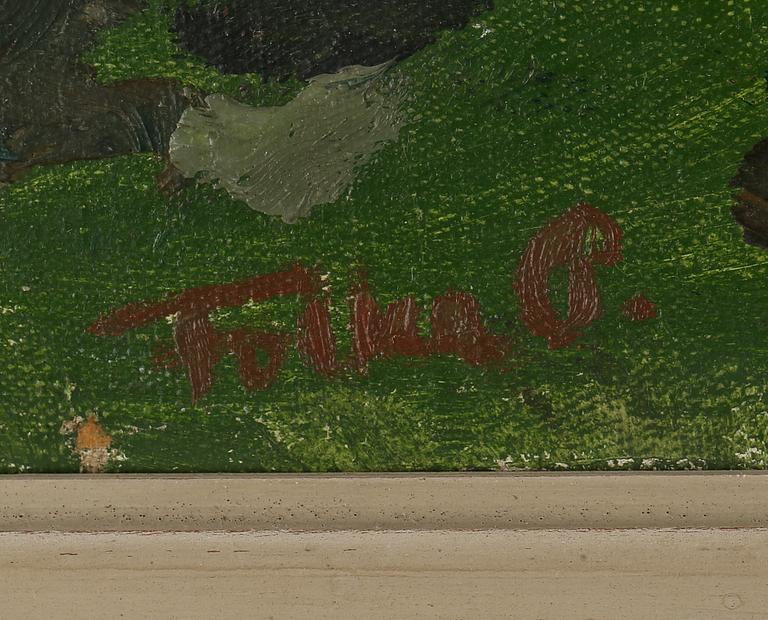 FOLKE PERSSON, olja på duk, signerad.