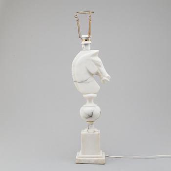 A second half of the 20th century marble table light.