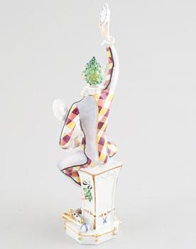 A figurine, designed by Peter Strang for Meissen in the late 20th century.