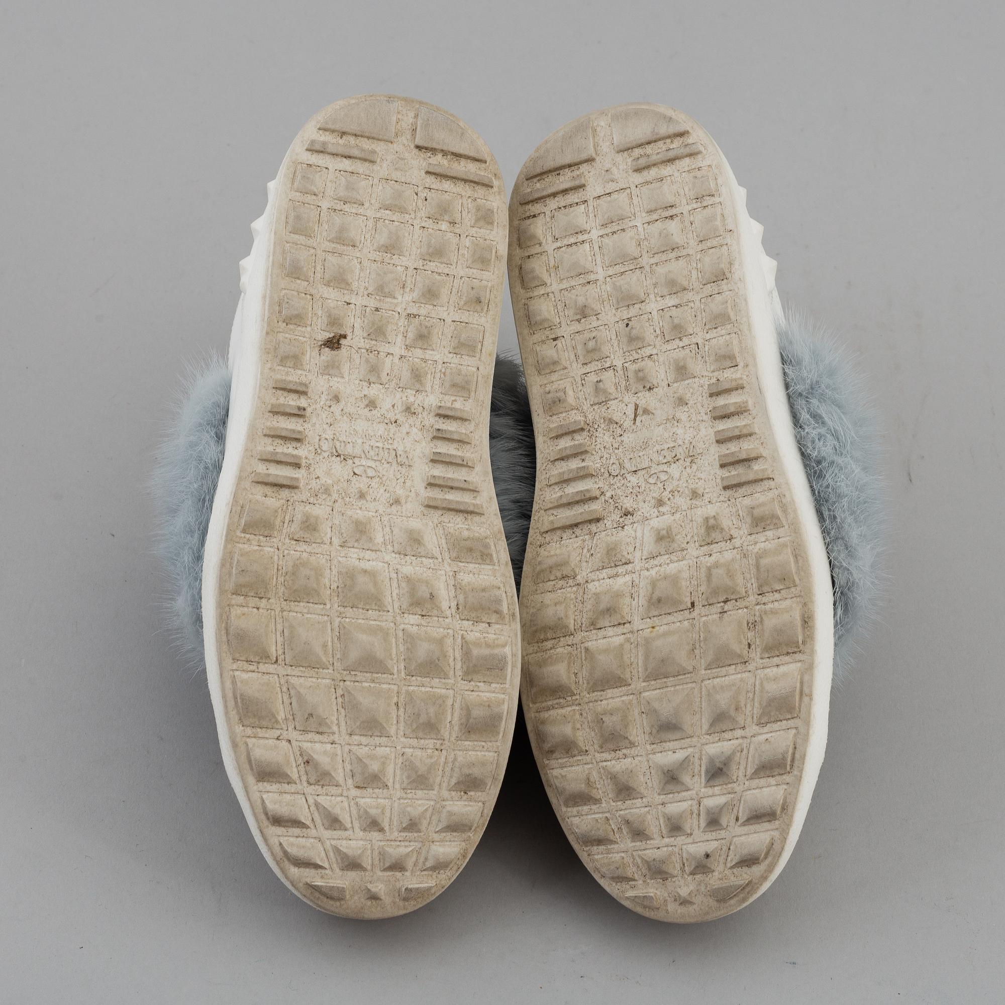 VALENTINO, "Mink fur sneakers", size 36,5.