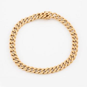 Bracelet, 18K gold, curb link.
