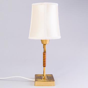 SONJA KATZIN, A 1940s brass table light from Asea, Sweden.