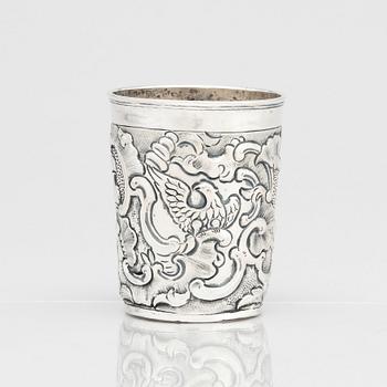 A Russian silver beaker, mark of Feodor Petrov, Moscow 1766.