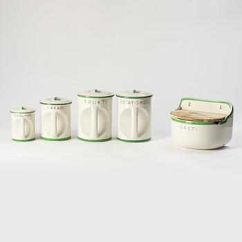 Wilhelm Kåge, a 106 pieces creamware 'Praktika/ Weekend' service, Gustavsberg, Sweden 1930s.