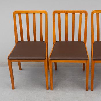 MATBORD och STOLAR, 4 st, ej sammanhörande, 1900-talets andra hälft.