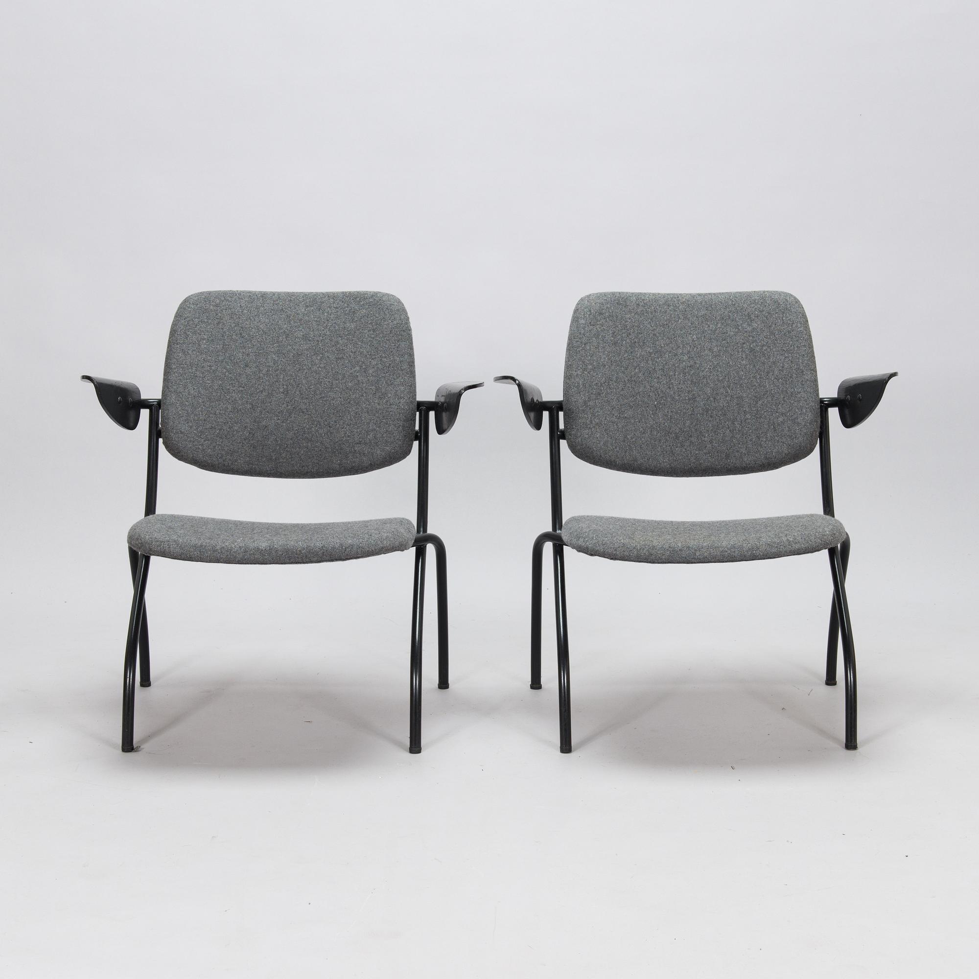 Ilmari Tapiovaara, a pair of mid-20th century 'Nana' armchairs for Merivaara.