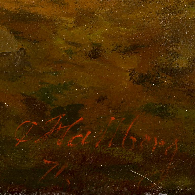 CARL PETER HALLBERG, olja på duk, sign och dat -71.