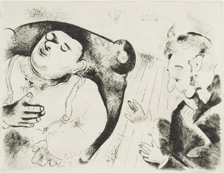 Marc Chagall, etching, signed in the plate.