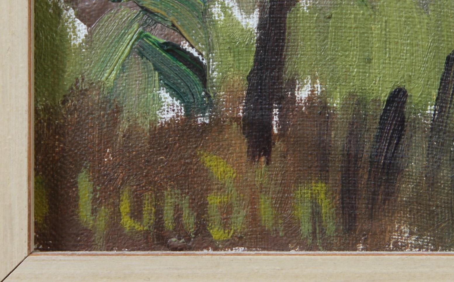 OKÄND KONSTNÄR, olja på duk, sign Lundin.