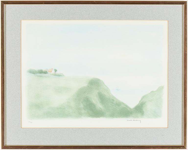 GUSTAV RUDBERG, färglitografi, signerad och numrerad 160/360.