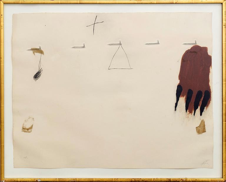 ANTONI TÀPIES, carborundum signerad och numrerad HC.