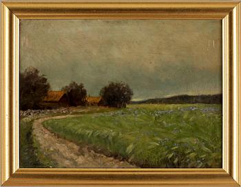 CARL JOHANSSON, olja på pannå. Sign.