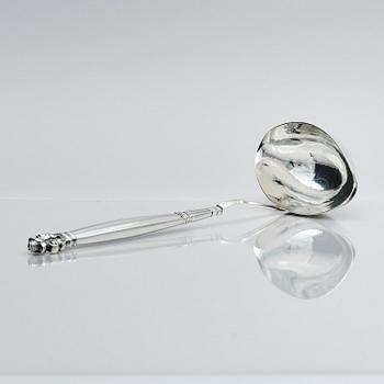 Georg Jensen, soppslev, "Konge/Acorn", sterling silver, design Johan Rohde, Köpenhamn 1919-1927.