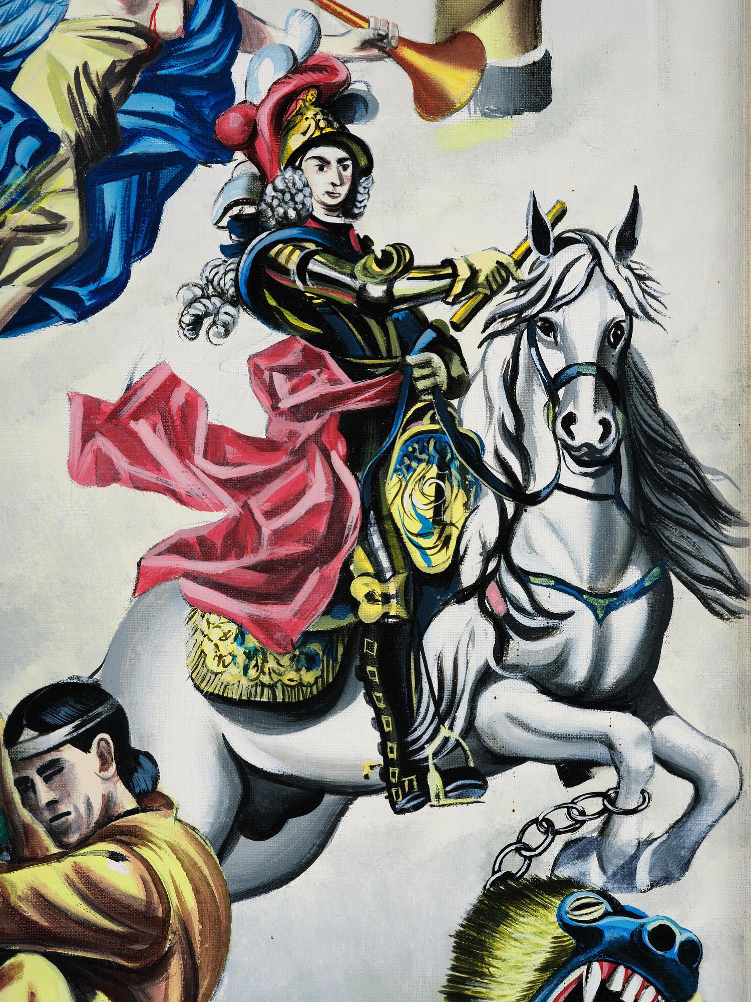 Erró (Gudmundur Gudmundsson), "Organe et Philippe V".