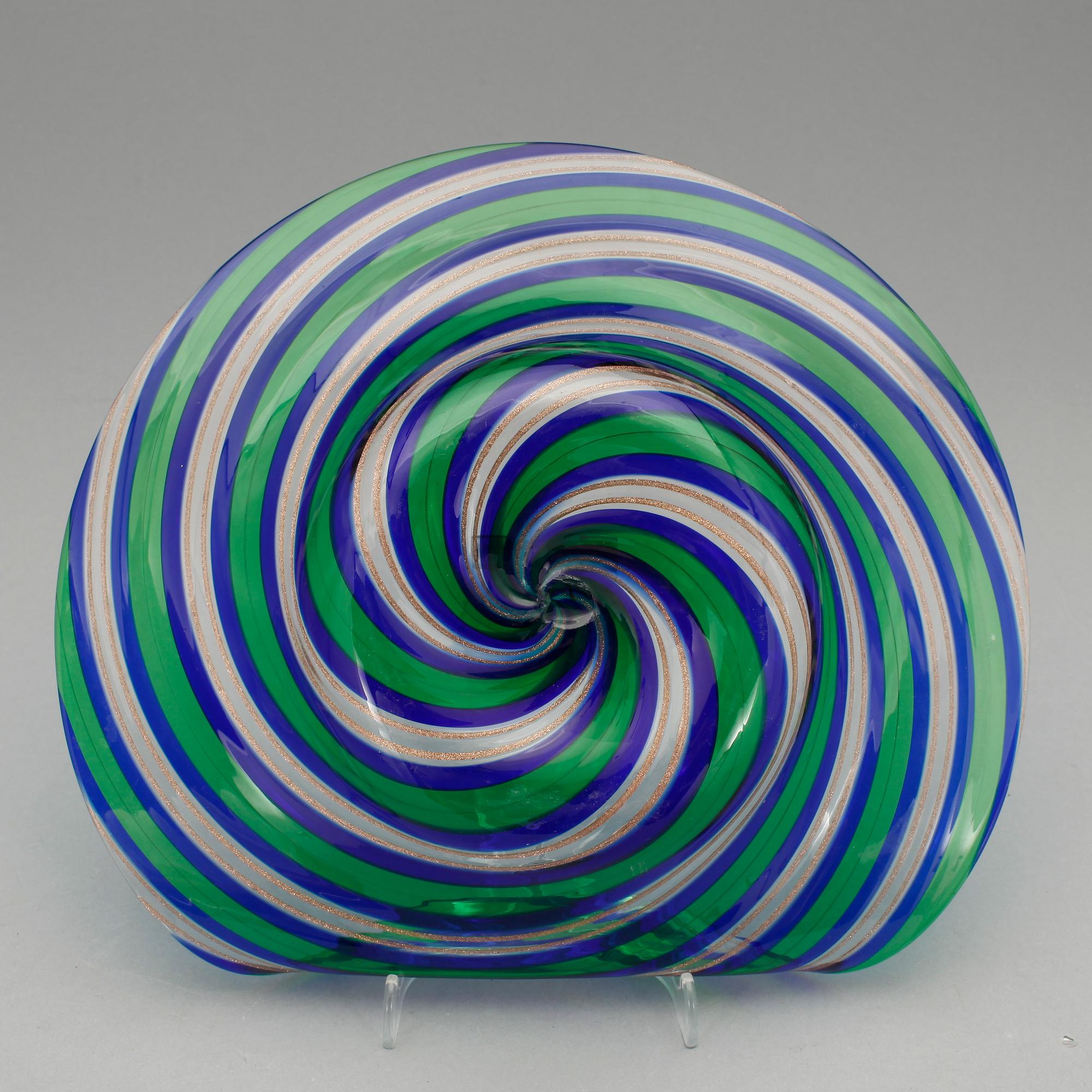SKÅL, glas, Murano, Italien, 1930-tal.
