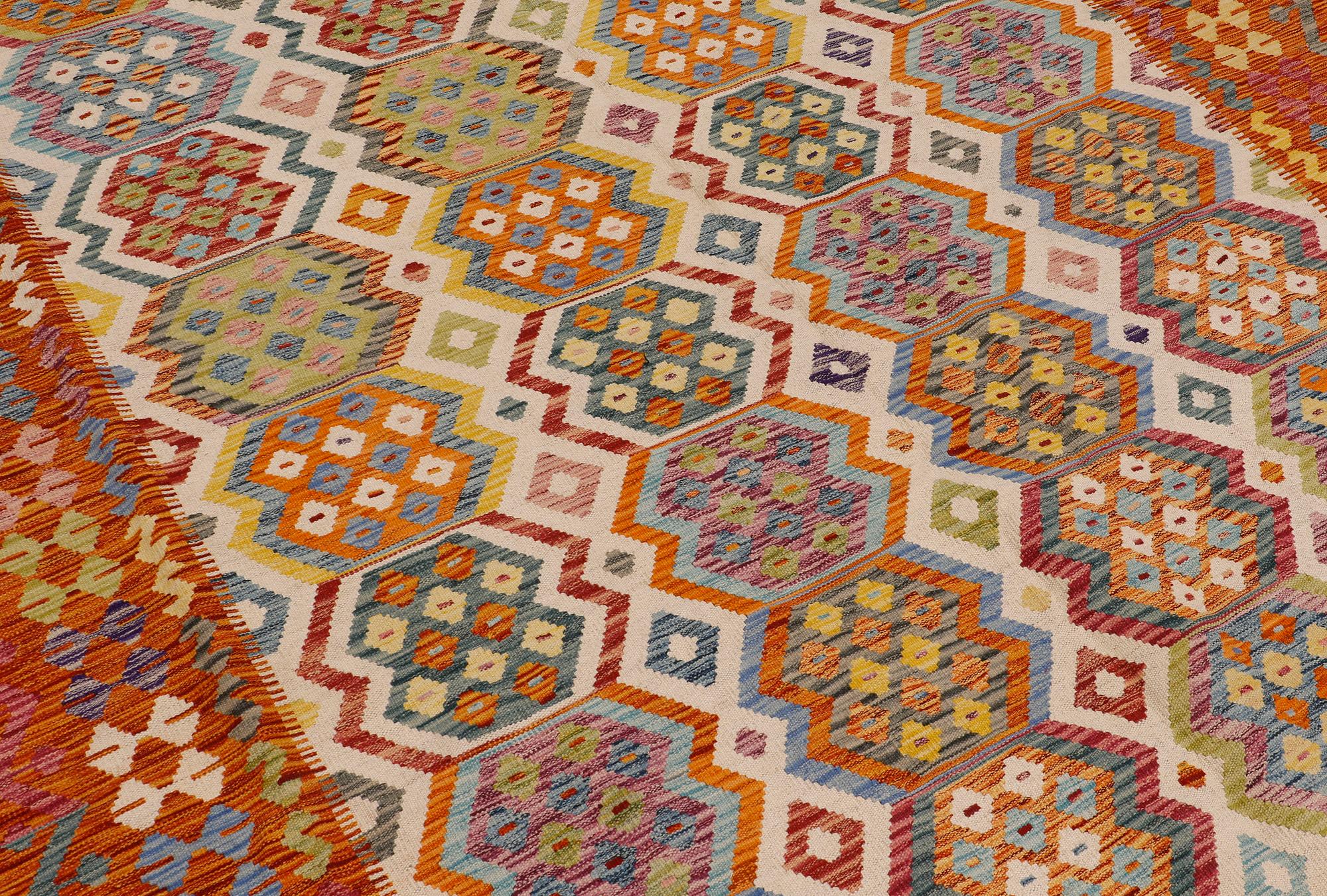 A carpet, kilim, ca 301 x 206 cm.