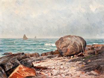 174. Woldemar Toppelius, ROCKS ON THE SHORE.