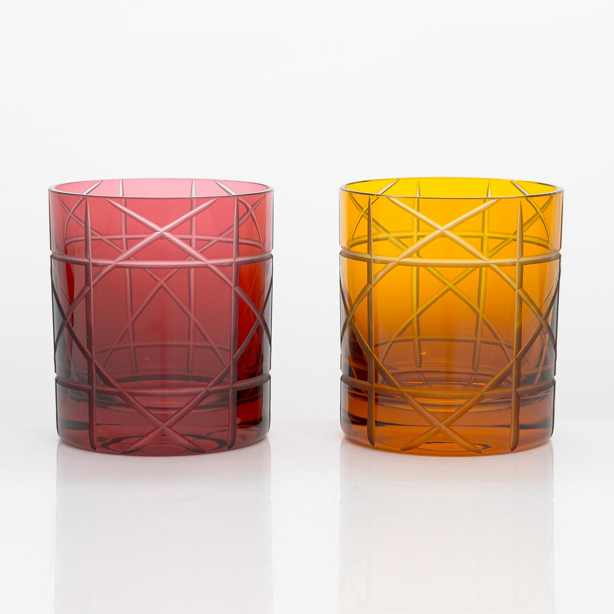 Dior, an 11-piece set of whisky glasses /tumblers.