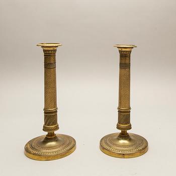 A piar of Empire candle sticks mid 1800s.