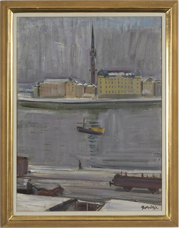 Gideon Börje, oil on canvas, signed.