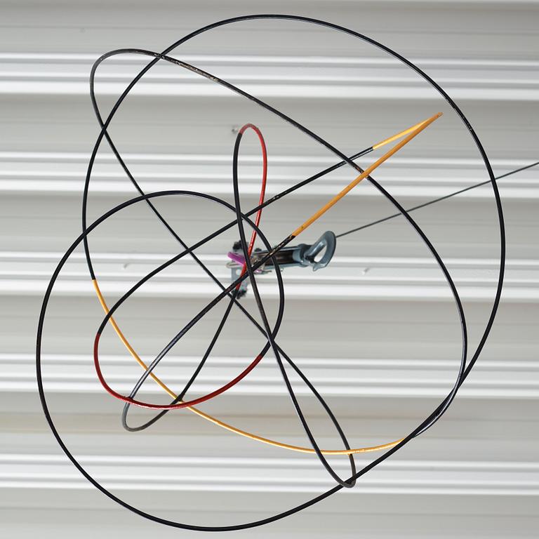 Pierre Olofsson, "Teckning i luften med färg".