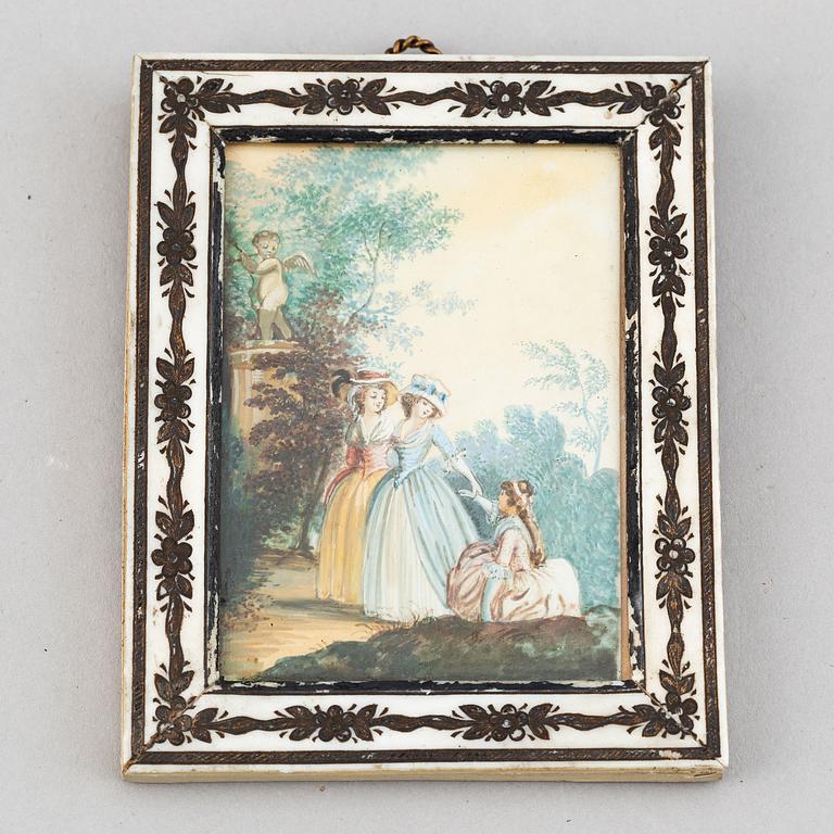 Unknown artist 18th Century. Miniature. Unsigned.