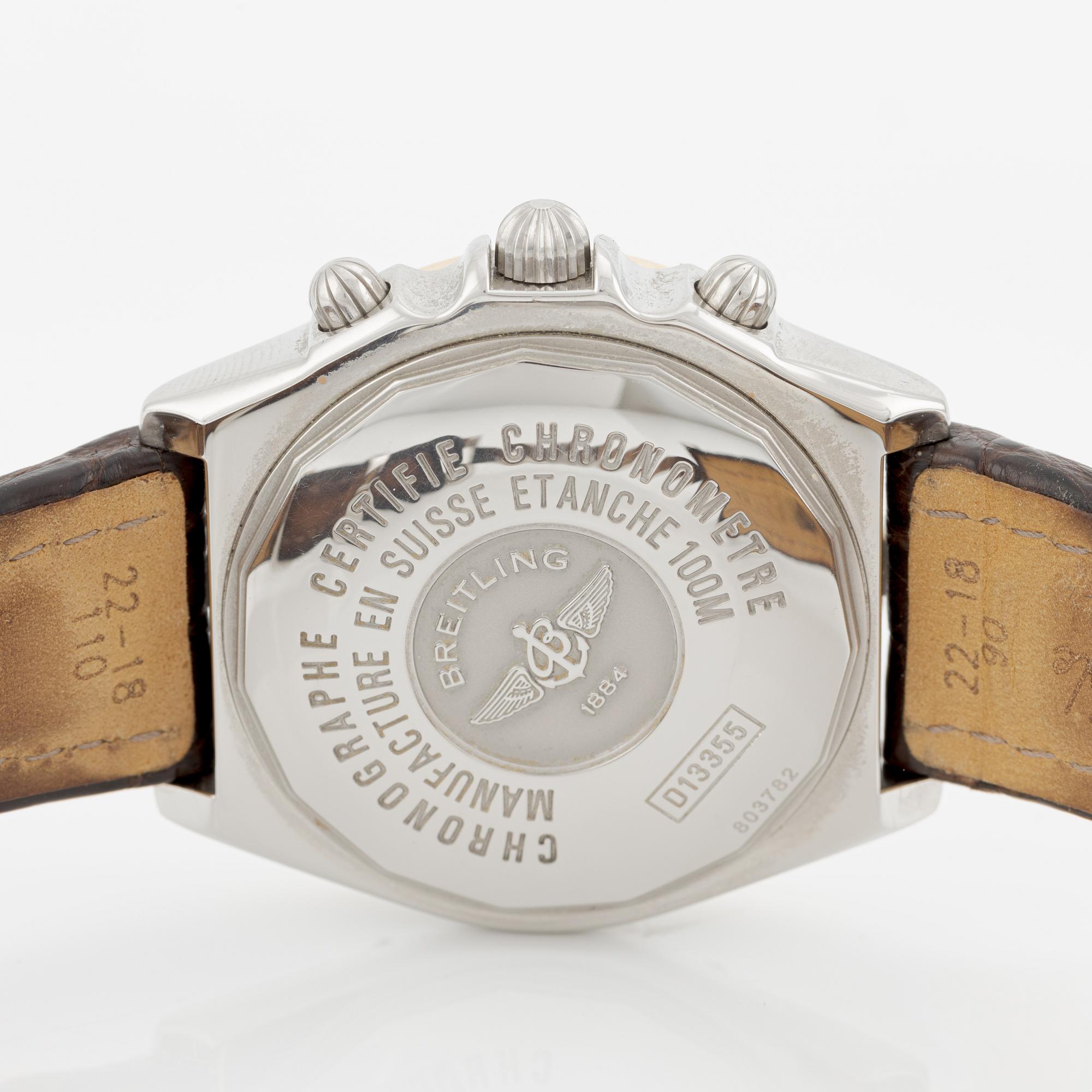 Breitling, Crosswind, chronograph, wristwatch, 42.7 mm,