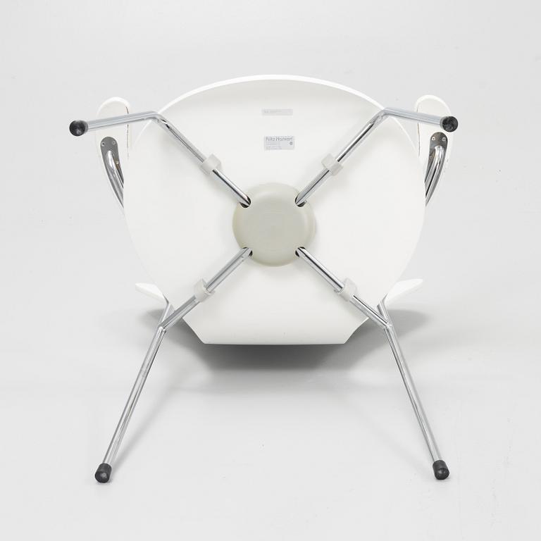 Arne Jacobsen, four 'Series 7' chairs, Fritz Hansen, Denmark, 2002.