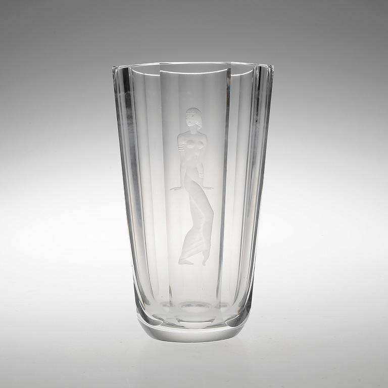 VAS, glas, Vicke Lindstrand, Orrefors.