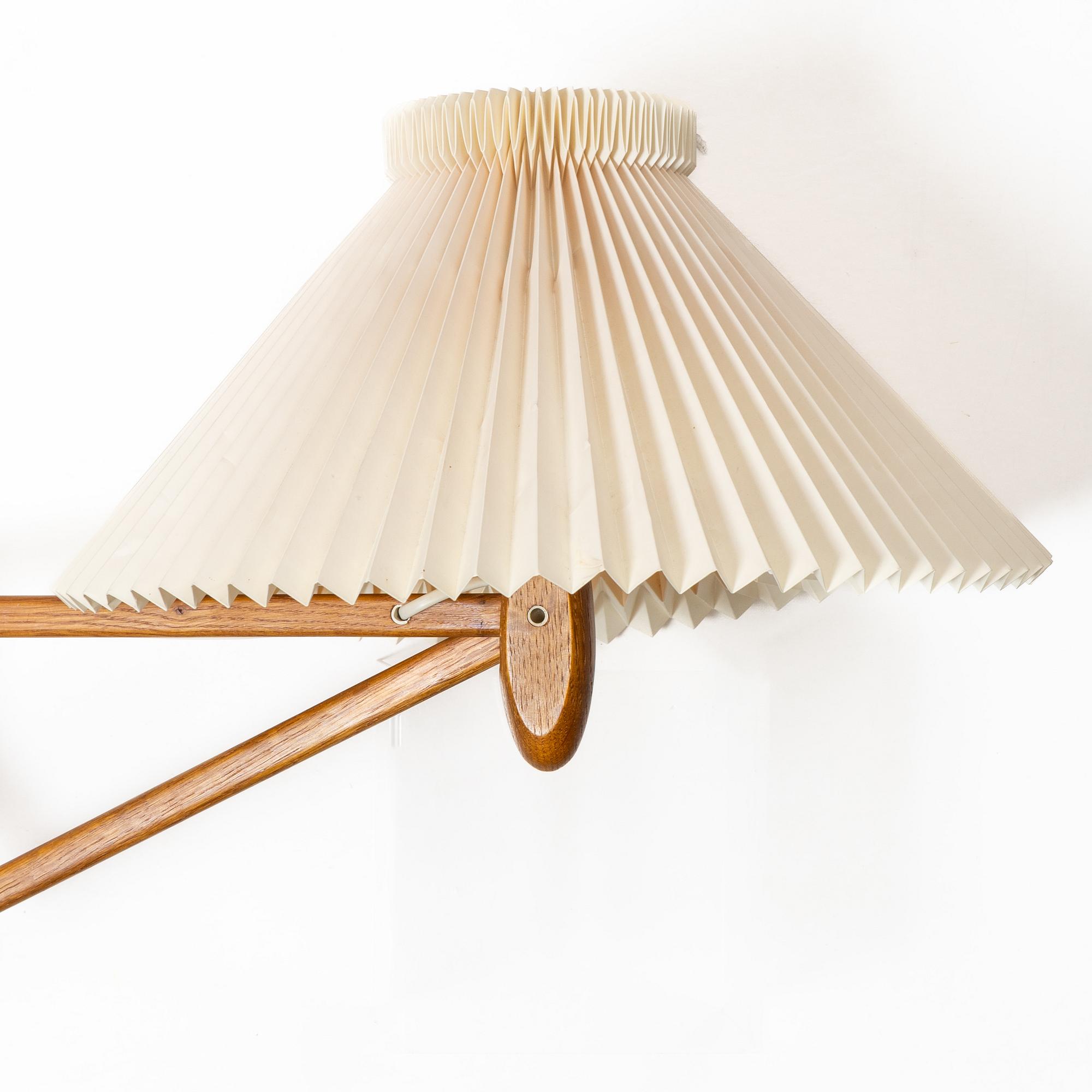 Erik Hansen, vägglampa, "Saxelampe", Le Klint, Danmark 1900-talets andra hälft.