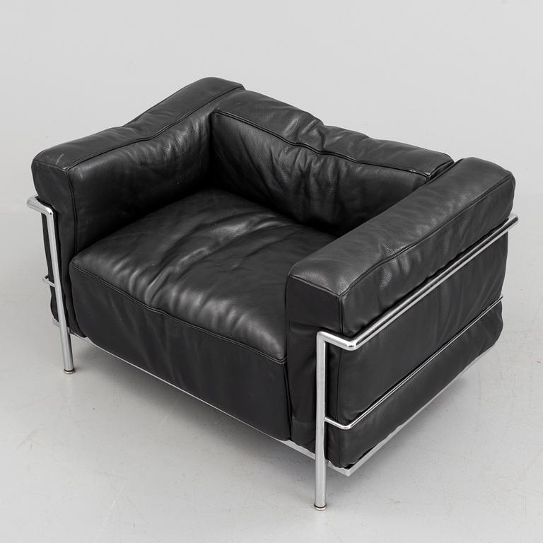 LE CORBUSIER, fåtölj, "LC3", Cassina.