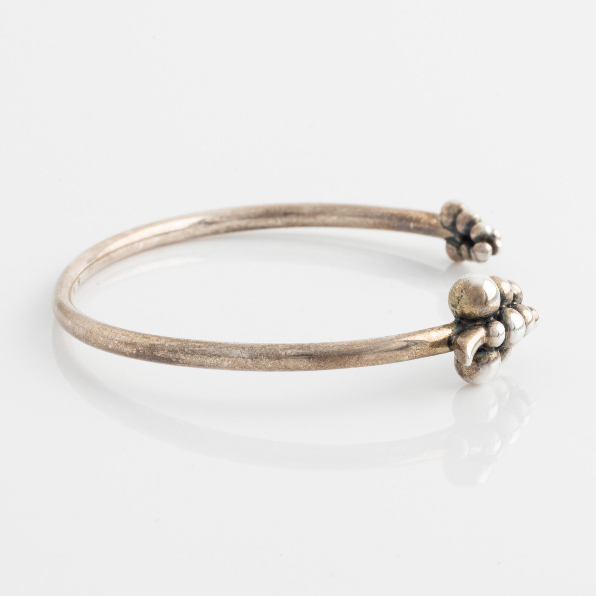 A Georg Jensen silver bracelet "Moonlight Grapes".