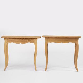 Väggbord, ett par, Sverige, 1700-talets andra hälft, Rokoko.