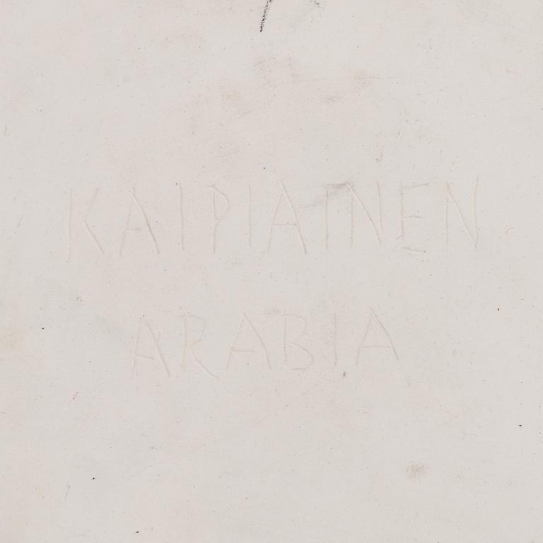 Birger Kaipiainen, dekorationsfat stengods signerad  Kaipiainen, Arabia.