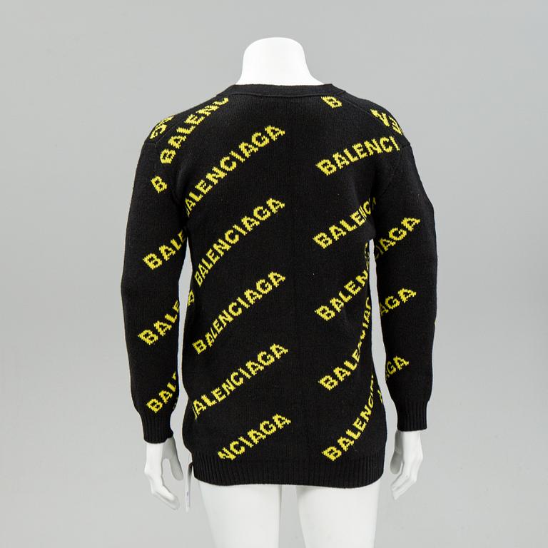 Balenciaga, knitted wool cardigan, size S.