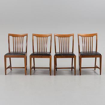 MATSALSBORD med STOLAR, fyra stycken, 1960-tal.